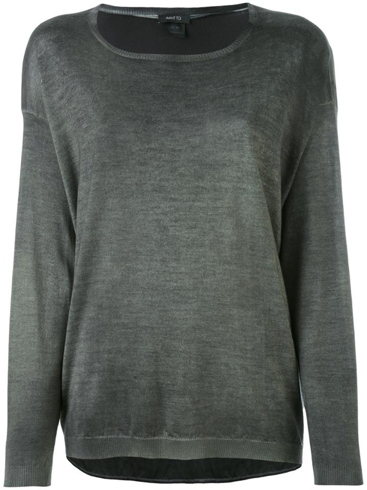 Avant Toi Round Neck Jumper - Green