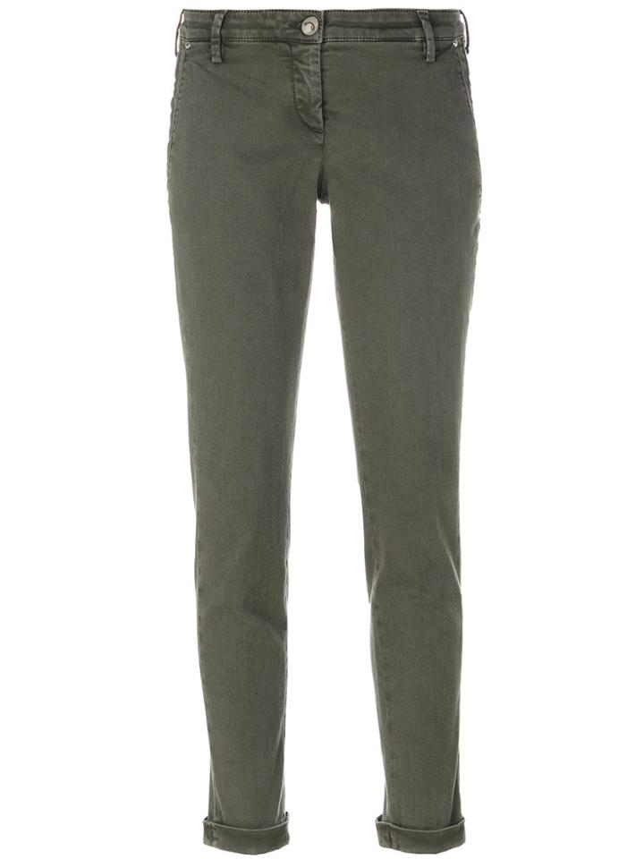 Jacob Cohen Brigitte Cropped Trousers - Green