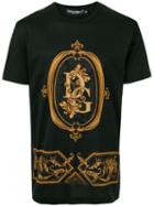 Dolce & Gabbana Logo Baroque Print T-shirt - Black
