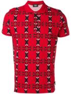 Fendi Fashion Show Motif Polo Shirt - Red