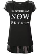 Liu Jo Black Graphic T-shirt