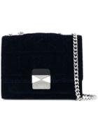 Karl Lagerfeld Karl X Kaia Velvet Handbag - Blue