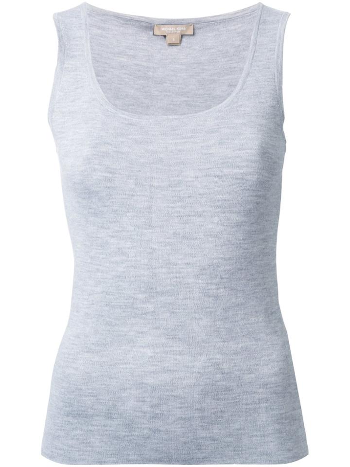 Michael Kors Scoop Neck Tank Top - Grey