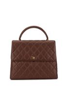 Chanel Pre-owned 1997 Quilted Logo Handbag - Brown