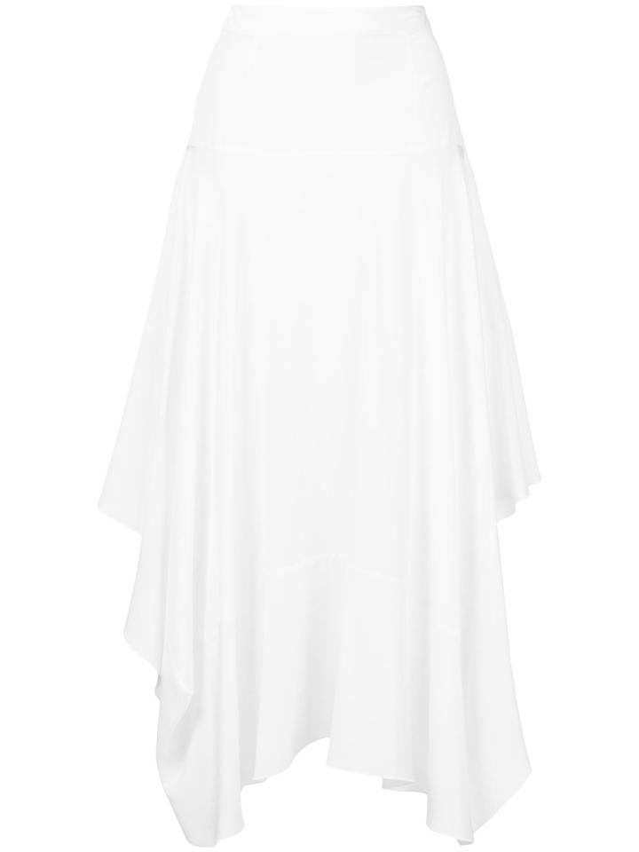 Stella Mccartney Asymmetric Midi Skirt - White