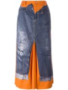 Jean Paul Gaultier Vintage Trompe D'oleil Skirt, Women's, Size: 40, Blue