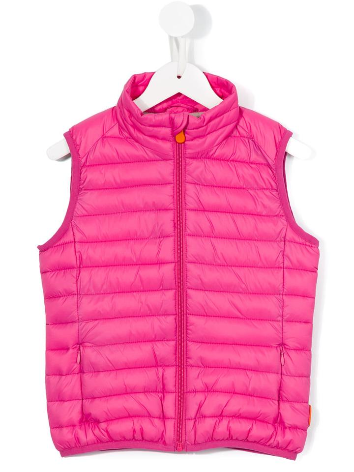 Save The Duck Kids Padded Gilet, Girl's, Size: 8 Yrs, Pink/purple