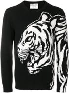 Valentino Tiger Intarsia Sweater - Black