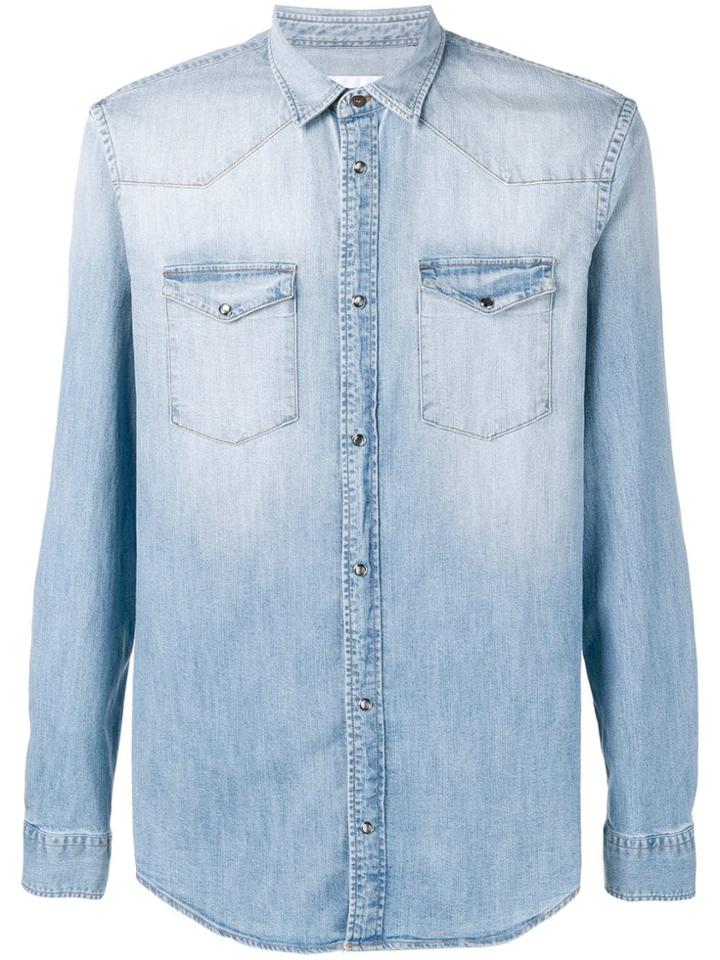 Dondup Gradient Denim Shirt - Blue