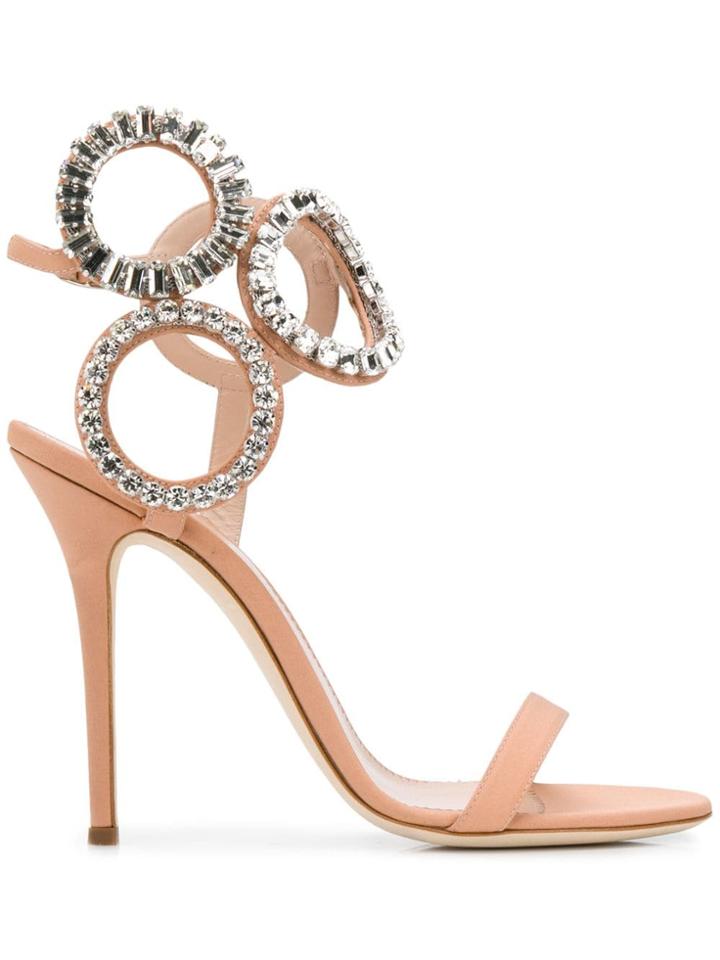 Giuseppe Zanotti Kassie Crystal Sandals - Pink