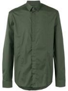 Les Hommes Concealed Fastening Shirt - Green