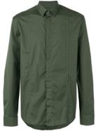 Les Hommes Concealed Fastening Shirt - Green