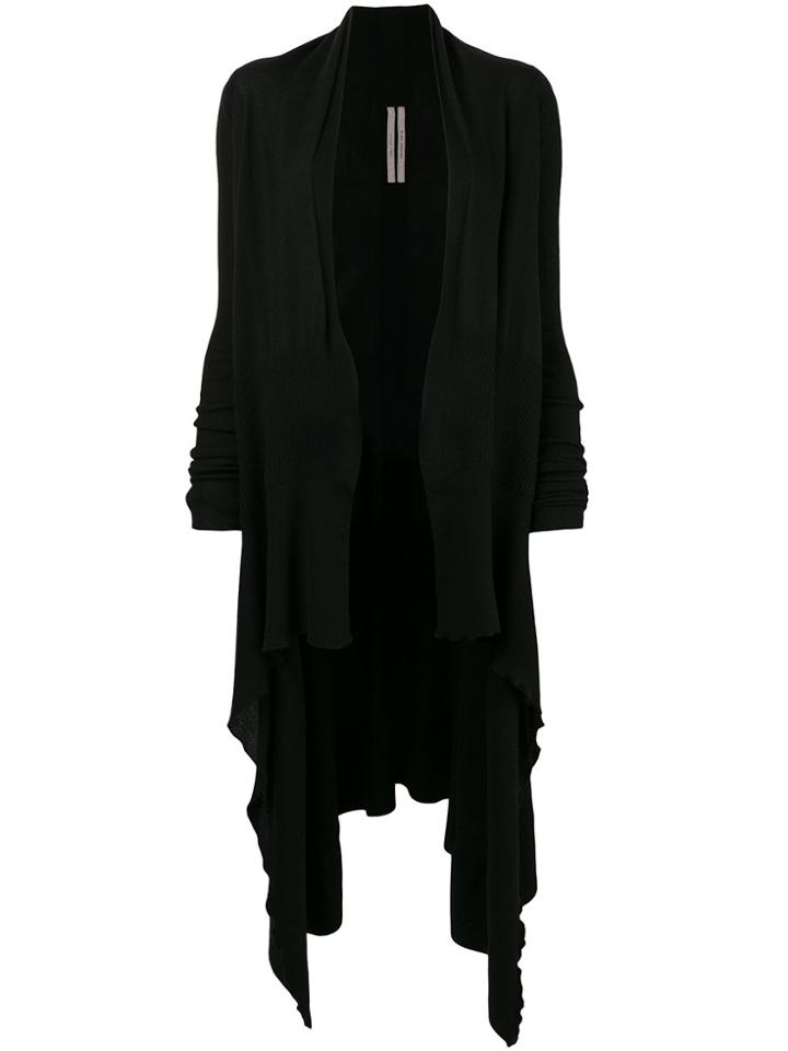Rick Owens Classic Draped Cardigan - Black