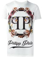 'animals' T-shirt, Men's, Size: Large, White, Cotton, Philipp Plein