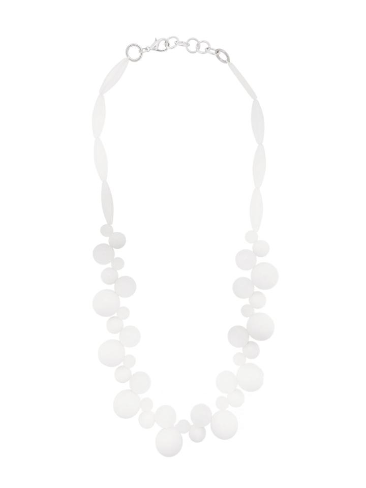 Ki6 Large Beads Necklace - White