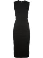 Rick Owens 'dovima' Dress, Women's, Size: 40, Black, Cotton/spandex/elastane