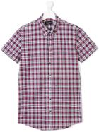 Dsquared2 Kids Short-sleeved Checked Shirt