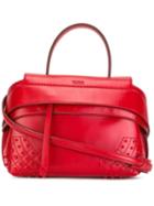Tod's 'wave' Crossbody Bag, Women's, Red, Leather