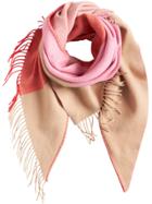 Burberry Fringed Scarf - Pink & Purple