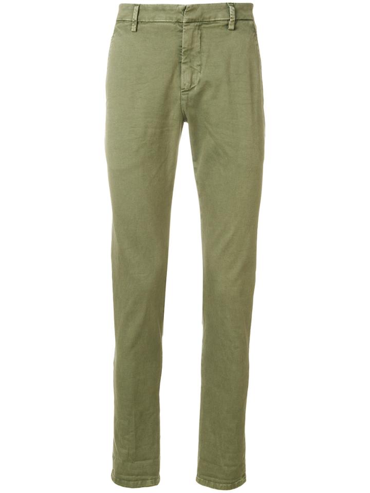 Dondup Classic Washed Chinos - Green