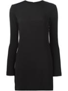 Helmut Lang Long Sleeve Fitted Dress