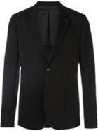 Ami Alexandre Mattiussi - Half Lined 2 Button Jacket - Men - Cotton/cupro - 52, Black, Cotton/cupro