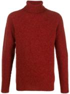 Howlin' Slyvester Knitted Roll-neck Jumper - Red