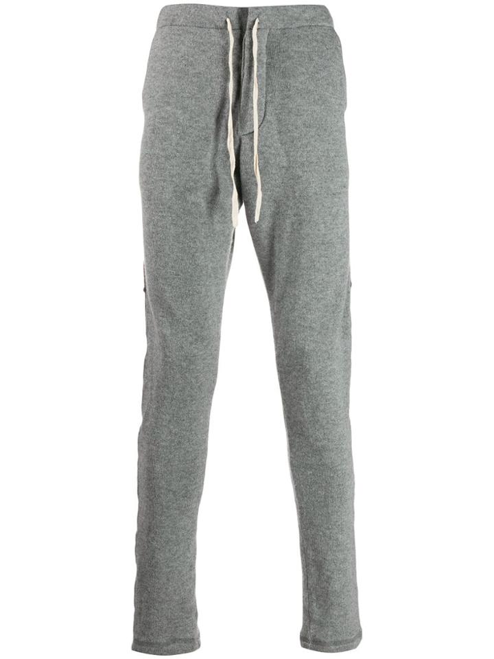 Greg Lauren Side Stripe Track Pants - Grey