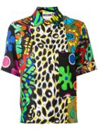 Moschino Multi Print Shirt, Women's, Size: 46, Silk