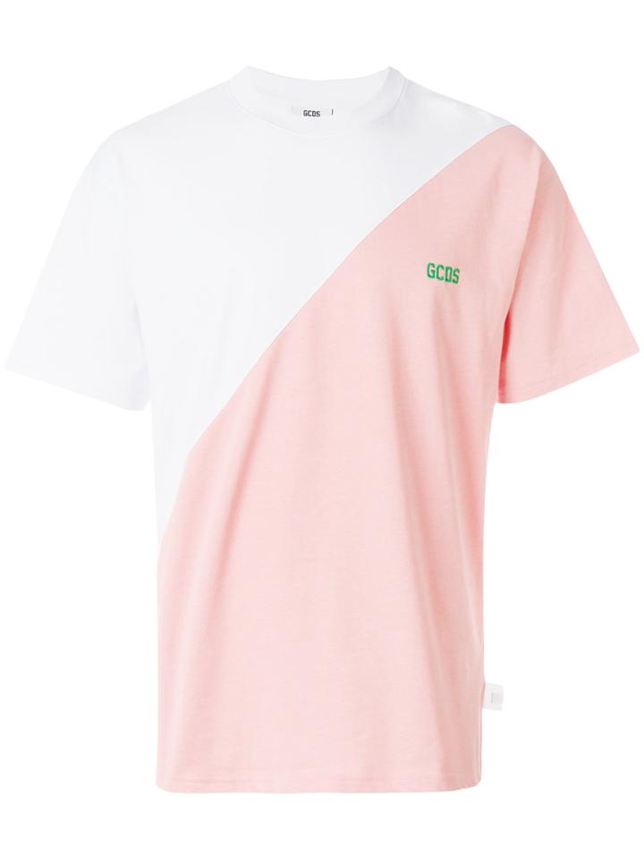 Gcds Colour Block T-shirt - Pink & Purple