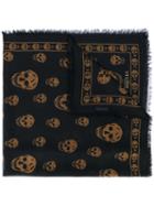 Skull Scarf - Men - Silk/modal - One Size, Black, Silk/modal, Alexander Mcqueen