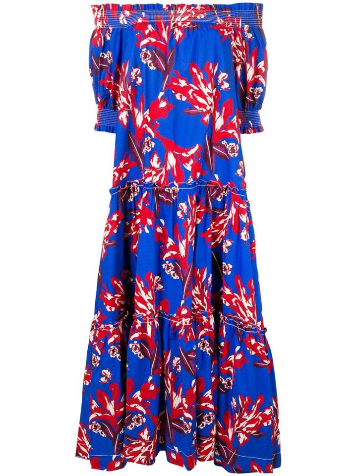 P.a.r.o.s.h. Flared Maxi Dress - Blue