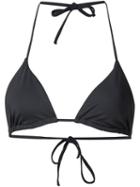 Onia Megan Triangle Bikini Top, Women's, Size: M, Black, Nylon/spandex/elastane