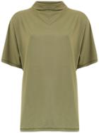 Gloria Coelho High Neck T-shirt - Green