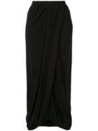 Giambattista Valli Silk Gathered Skirt - Black