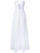 Alex Perry 'aria' Gown, Women's, Size: 8, White, Cotton/polyamide/polyester