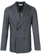 Al Duca D'aosta 1902 Striped Slim-fit Blazer - Black