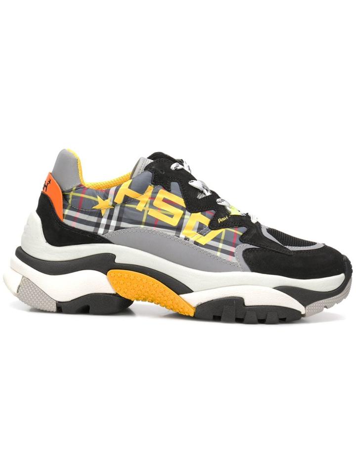 Ash Checked Sneakers - Black