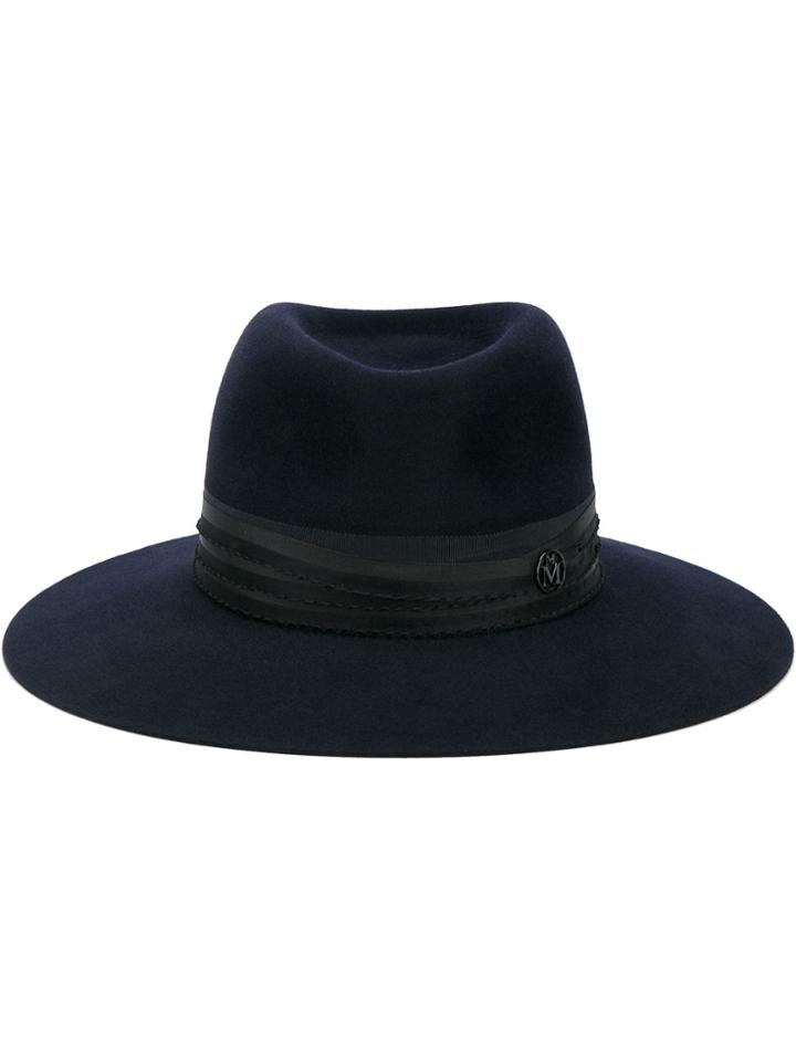 Maison Michel Blue Felt Charles Hat