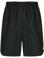 Stussy Logo Print Swim Shorts - Black