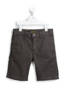 Finger In The Nose Classic Casual Shorts, Boy's, Size: 8 Yrs, Black
