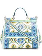 Dolce & Gabbana Medium Sicily Tote, Women's, Yellow, Leather