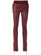 Andrea Bogosian - Skinny Trousers - Women - Leather - M, Red, Leather