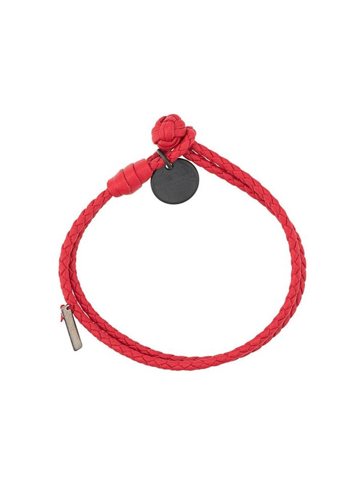 Bottega Veneta Intrecciato Bracelet - Red