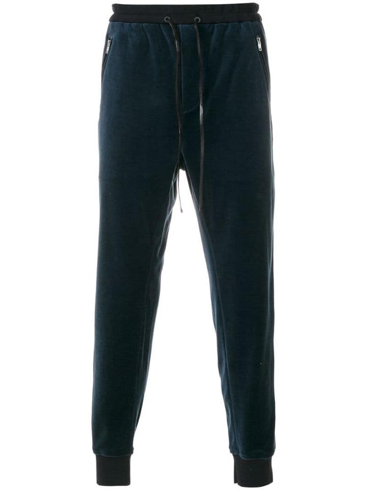 3.1 Phillip Lim Dropped-rise Tapered Sweatpant - Blue