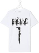 Gaelle Paris Kids T-shirt With Logo Print - White