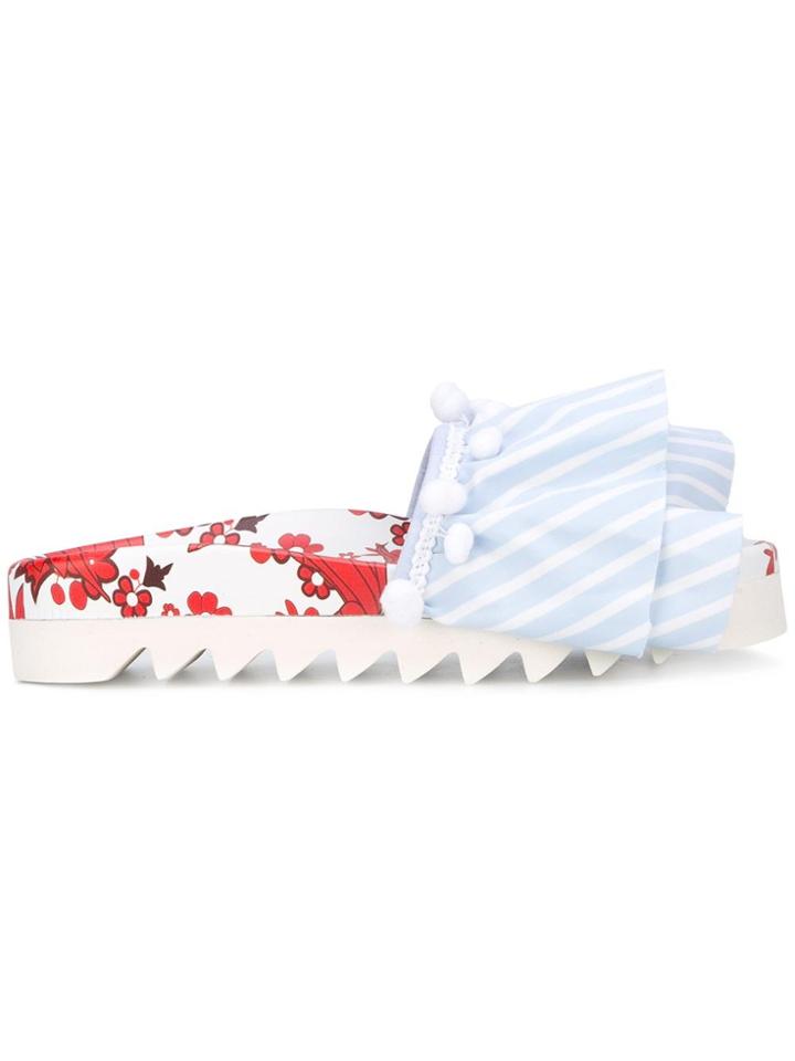 Joshua Sanders Floral Print Slides - Multicolour