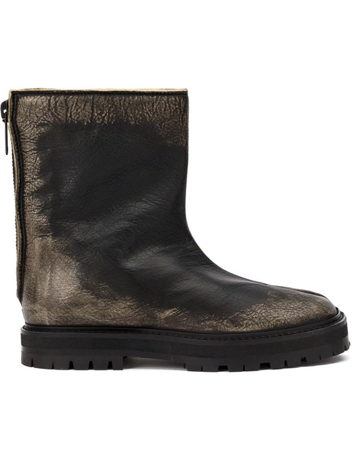Maison Margiela Flat Tabi Boots - Black