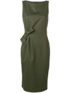 P.a.r.o.s.h. Bow Detail Knee-length Dress - Green