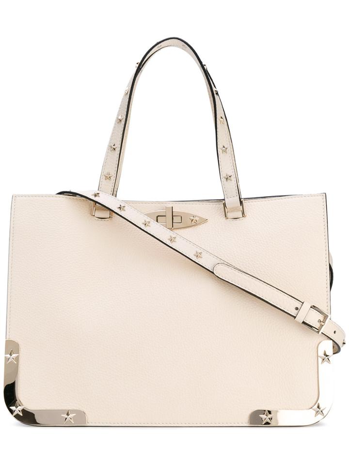 Red Valentino Star Studded Tote - Nude & Neutrals